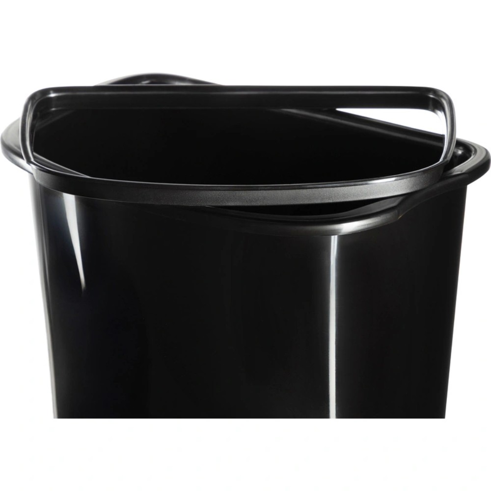 Корзина для мусора Luscan Prof Etalon, 32 л, с крышкой, черный - 5