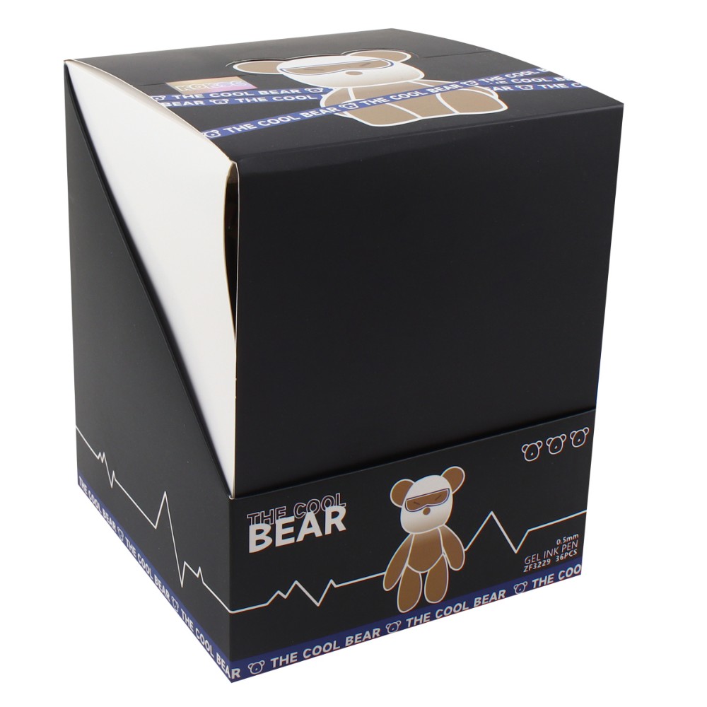 Ручка гелевая "Cool bear", ассорти - 4