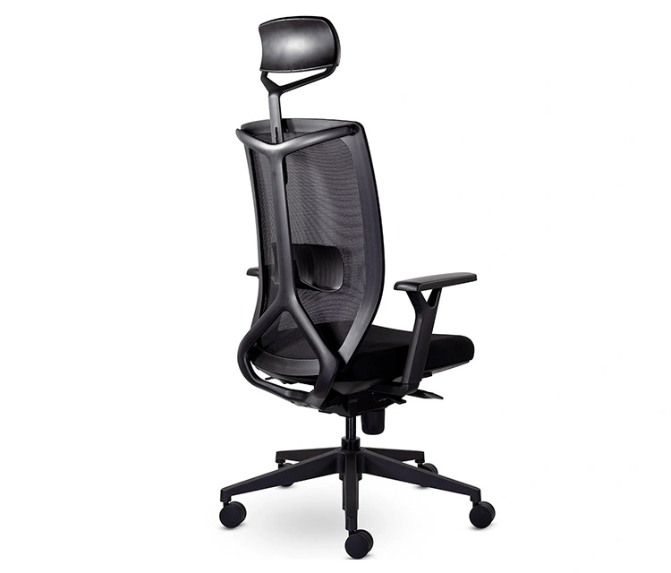 Кресло д/руководителя UTFC Профи М-900 сетка/ткань, черный, крестов. пластик, с подголов. - 3