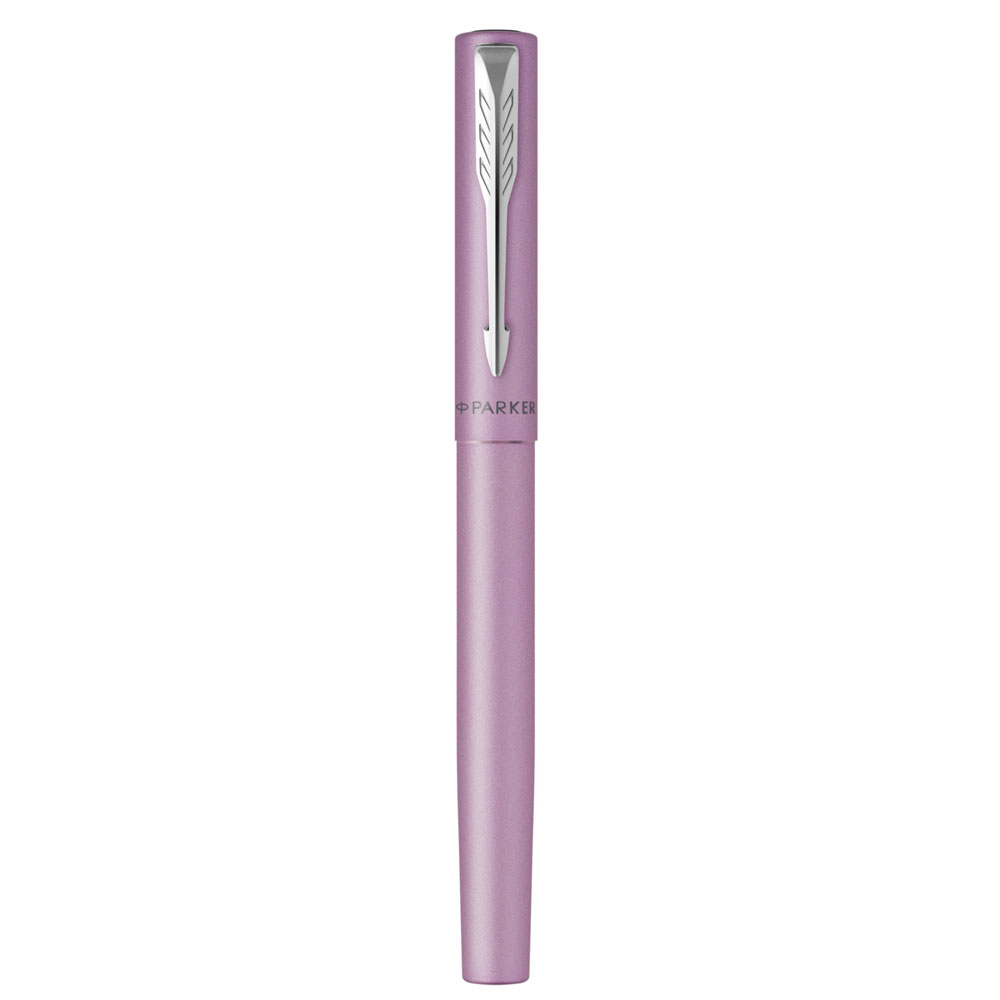 Ручка-роллер Parker "Vector XL", 0.5 мм, лиловый, серебристый, стерж. черный - 5