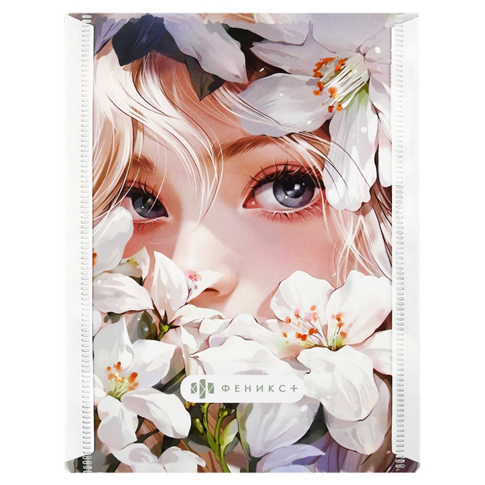 Папка-конверт на кнопке "Девушка в лилиях", С6, зеленый - 4