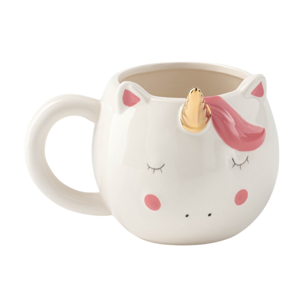 Кружка керамическая "Единорог", 550 мл., белый