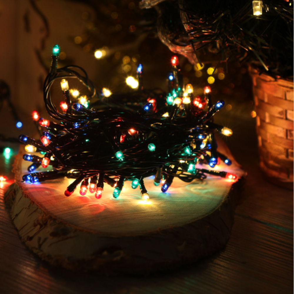 Гирлянда электрическая LED "Нить", 9 м, мультиколор
