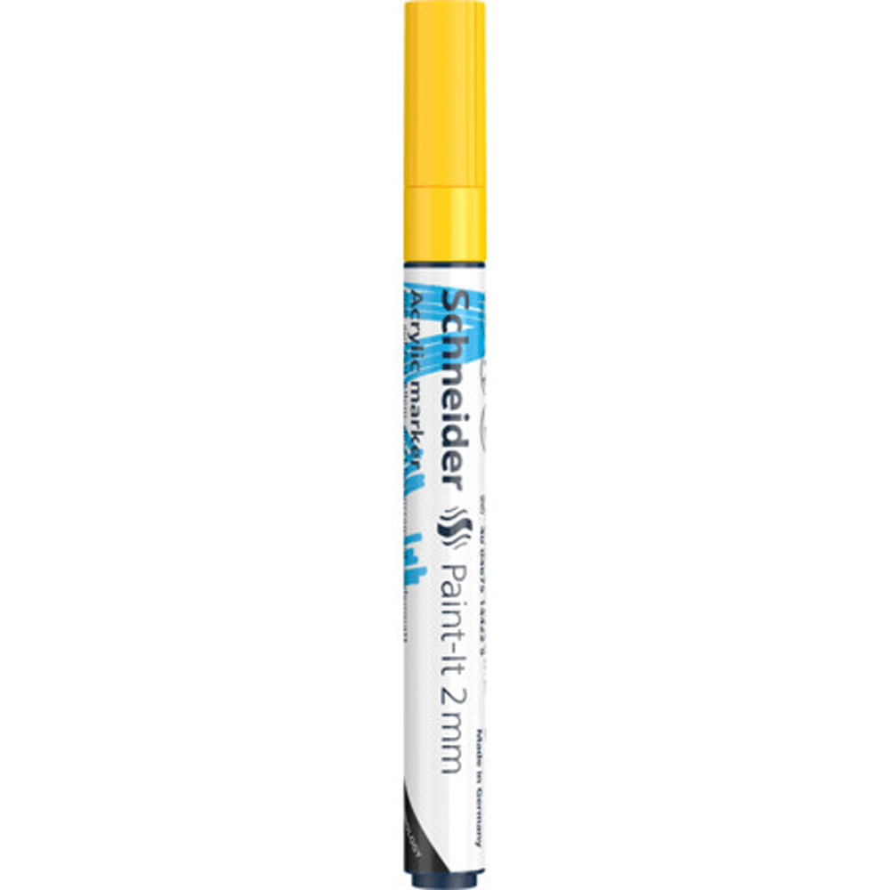 Маркер акриловый "Schneider Paint-It 310", желтый