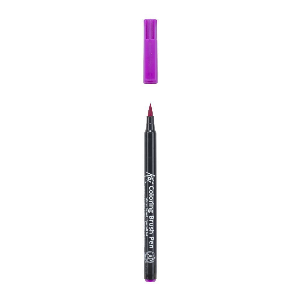 Маркер акварельный "Koi Color Brush", бордо - 3