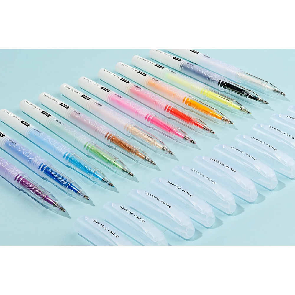 Набор ручек акриловых "Love me", шариковые, 1 мм., пластиковые, 12 штук - 6