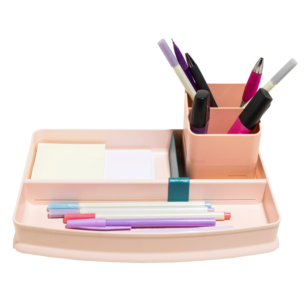 Подставка для канцелярских мелочей “Skandi”, 3 деления, ассорти - 4