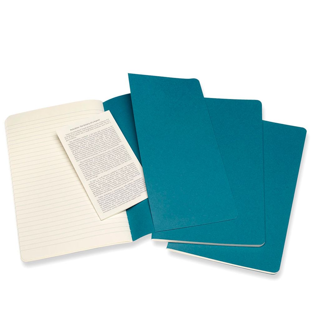 Блокнот "Cahier Journal Large", А5, 40 листов, линейка, 3 шт, голубой - 4