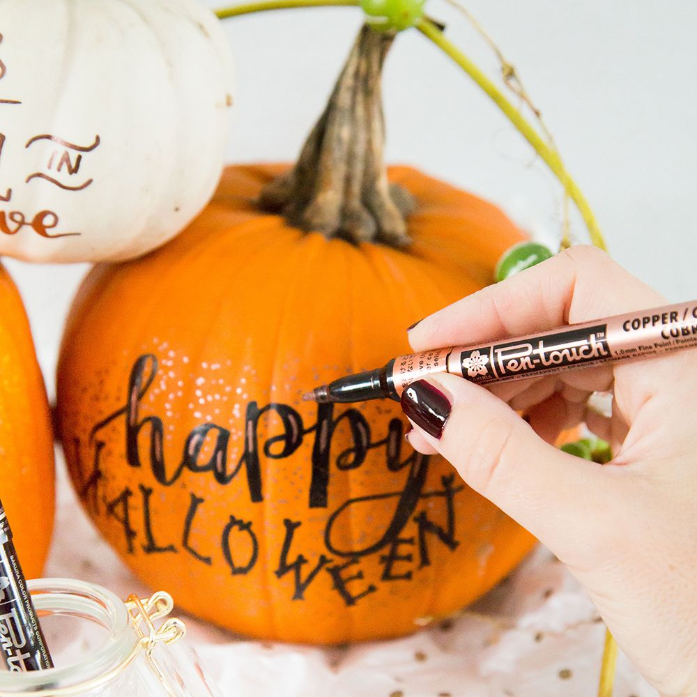 Маркер перманентный "Pen-Touch", F, медный - 4