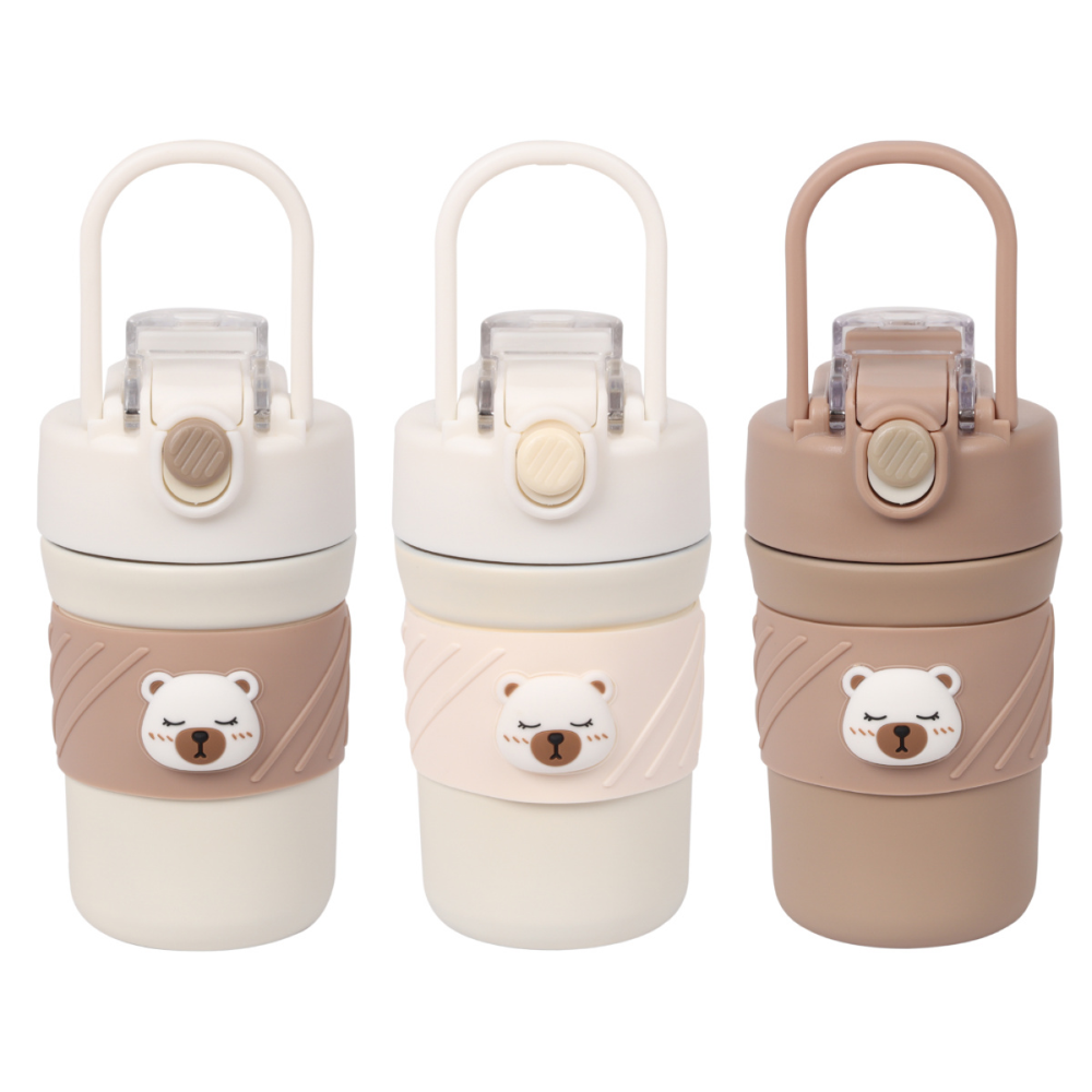 Термокружка "Мишка", 450 мл, ассорти