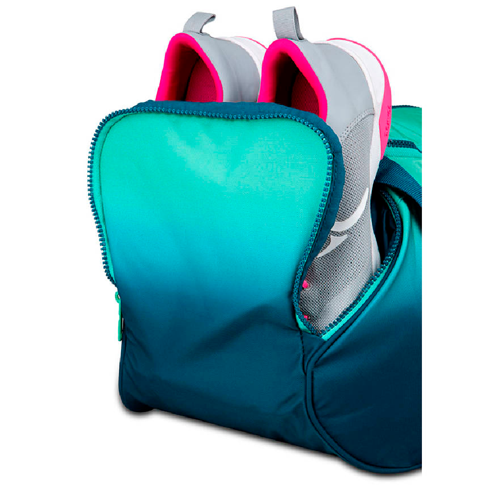 Сумка спортивная Coolpack "Runner Gradient Blue lagoon", зеленый, синий