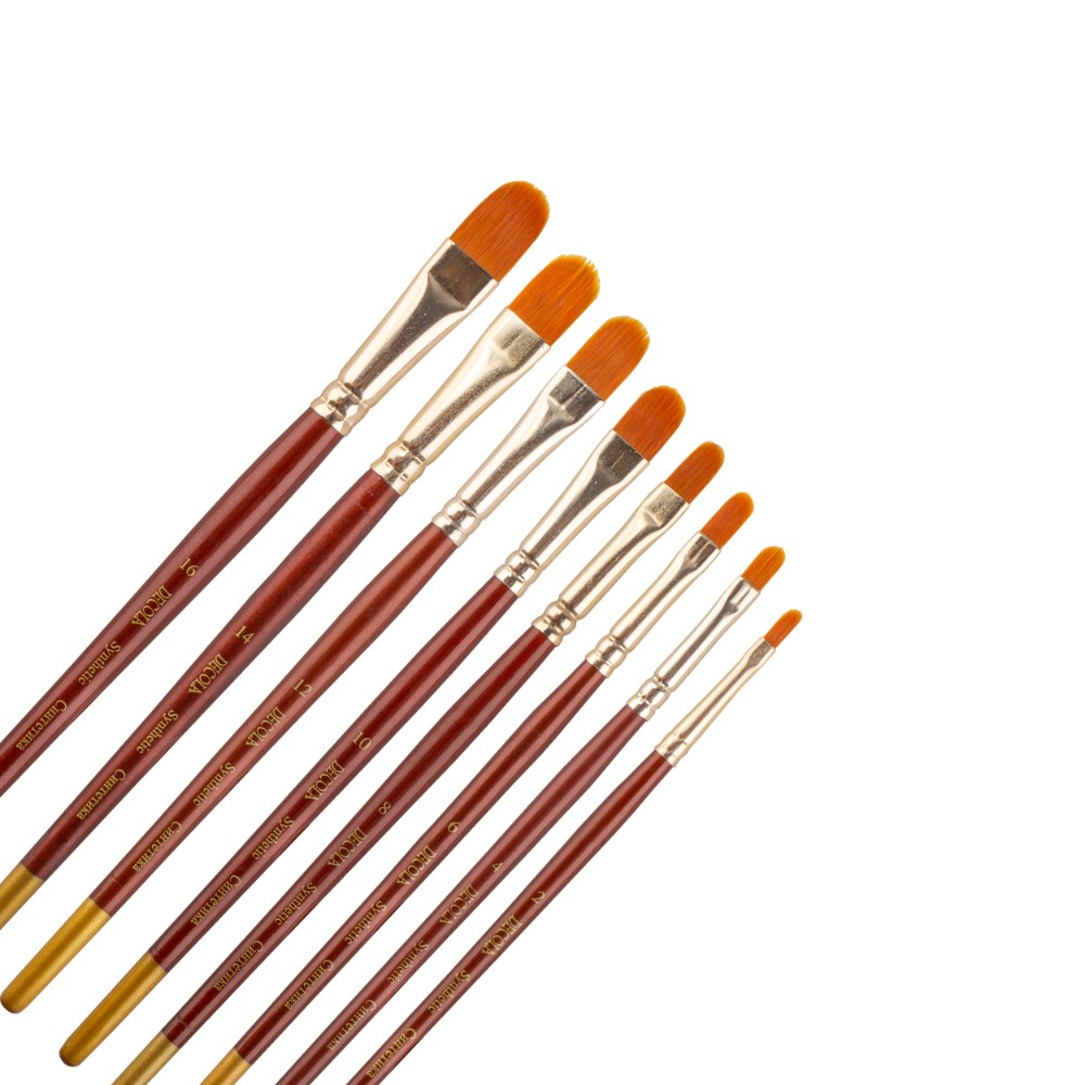 Кисть "Decola", синтетика, овальная, №12 - 5