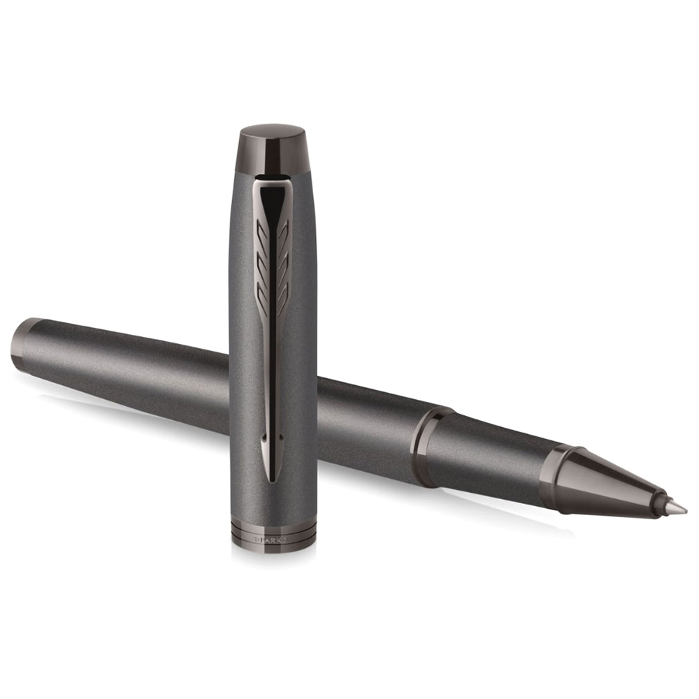 Ручка-роллер Parker "IM Monochrome T328 Bronze PVD", 0,5 мм, серый, стерж. черный - 5