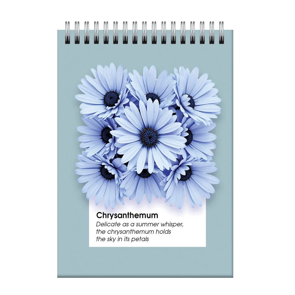 Блокнот "Гербарий.2", A6, 60 листов, клетка, голубой