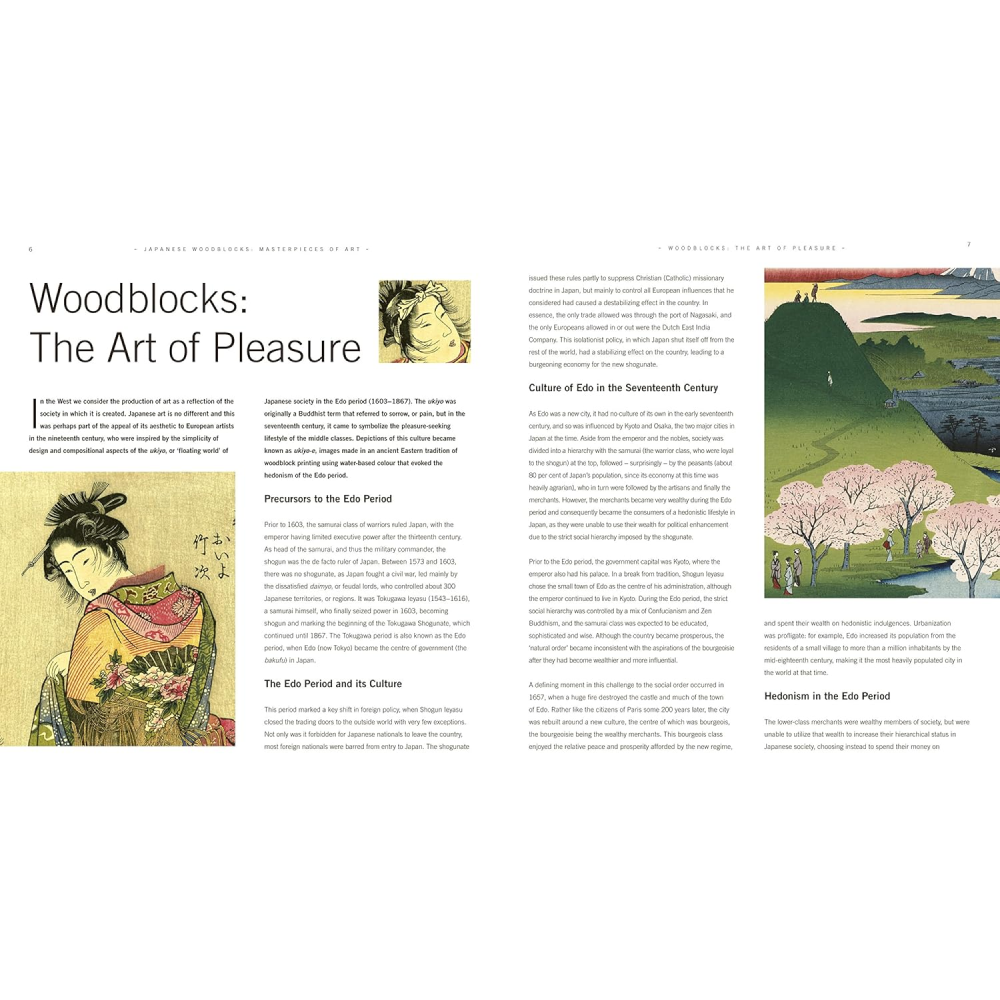 Книга на английском языке "Masterpieces of Art. Japanese Woodblocks", Michael Robinson