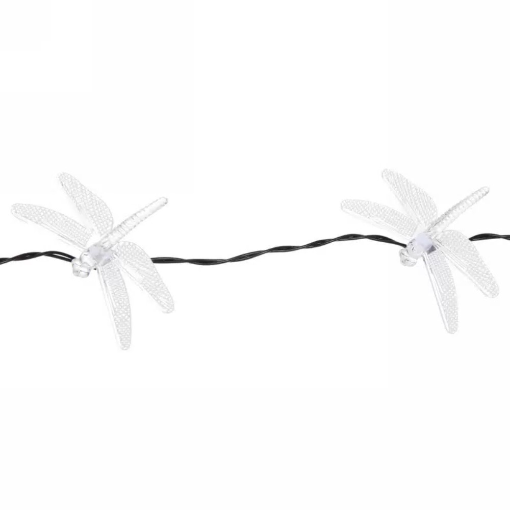 Гирлянда уличная "Стрекоза", 3 м, 20 LED, мультиколор, солнечная батарея - 5