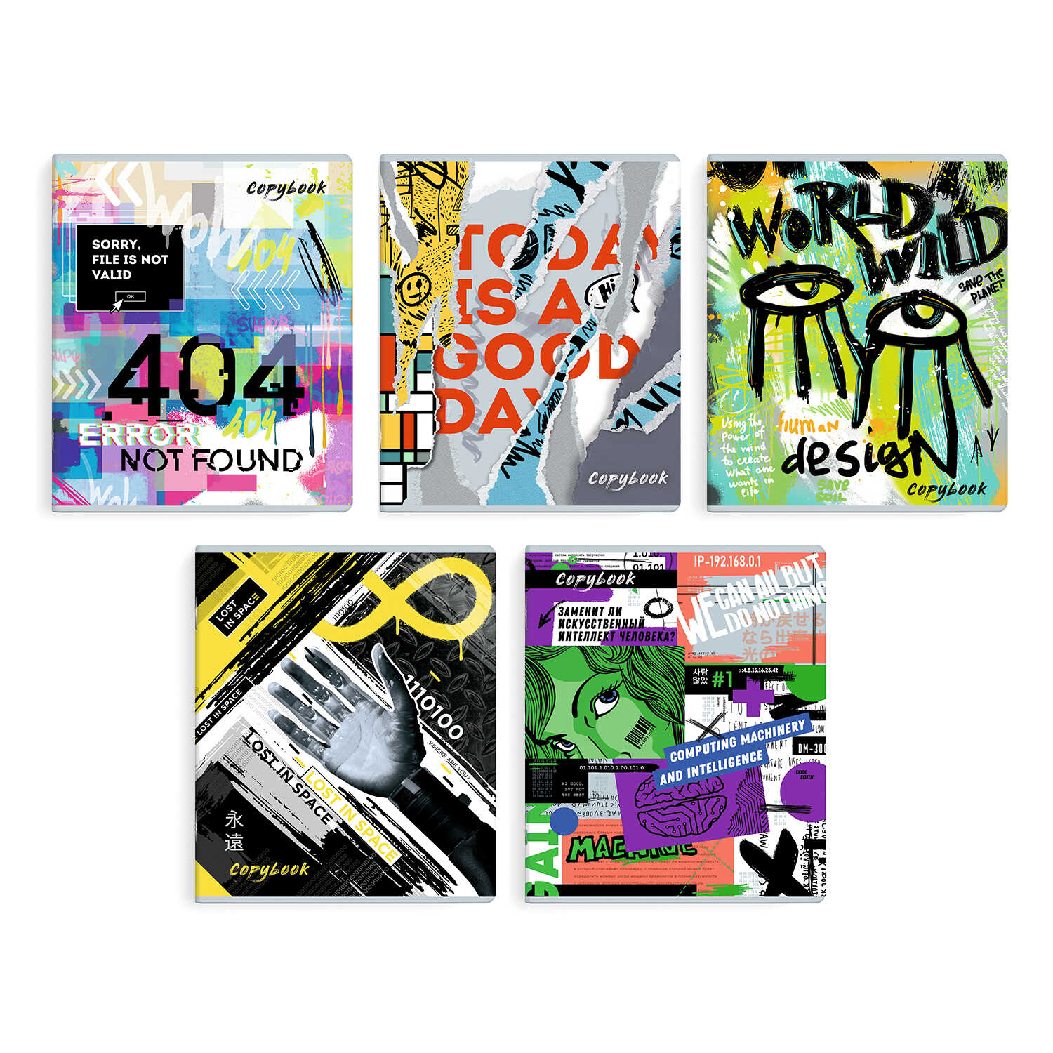 Тетрадь Феникс+ "Настенная живопись" А5+, 96 листов, клетка, ассорти