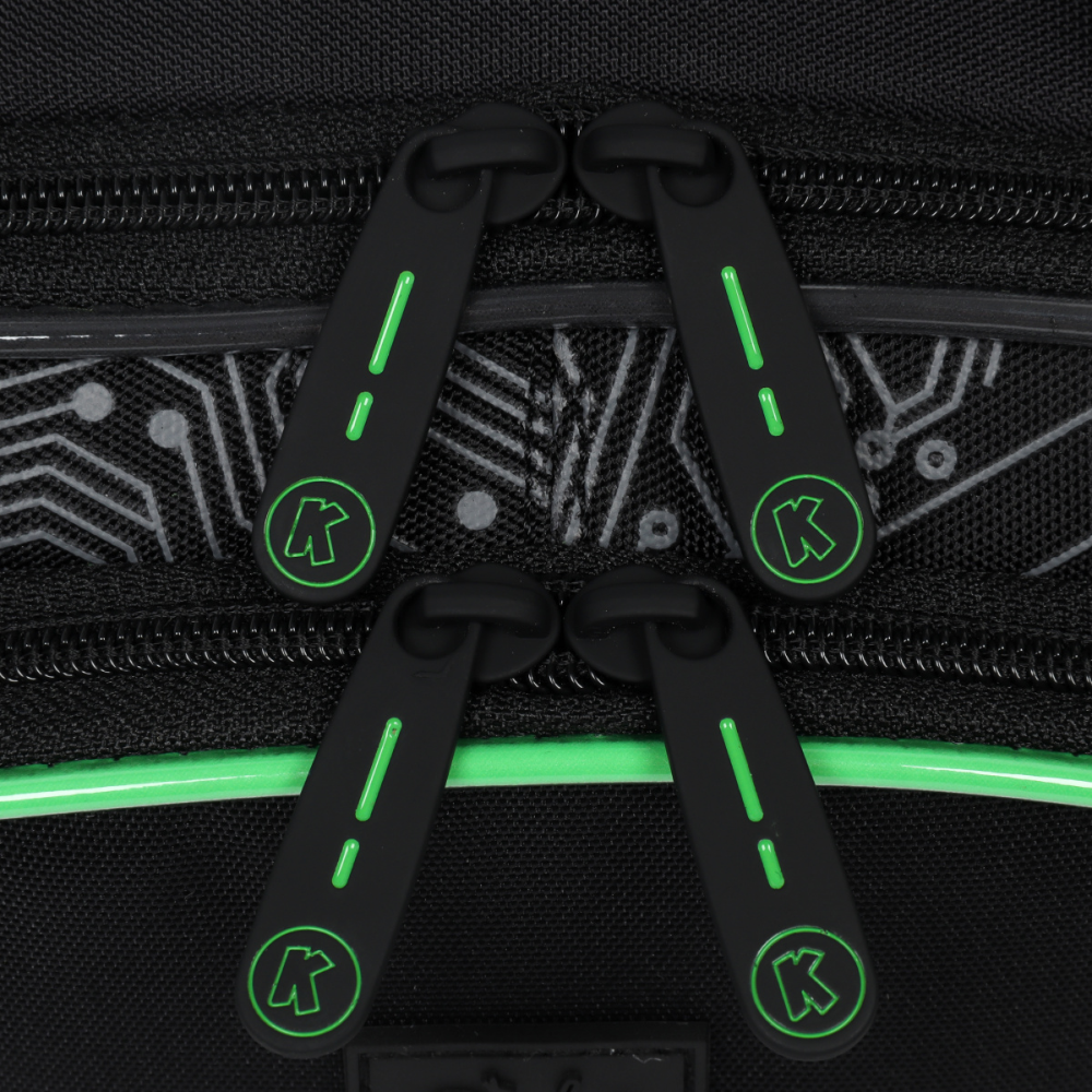 Рюкзак школьный "COMFORT Light System", черный, зеленый - 6