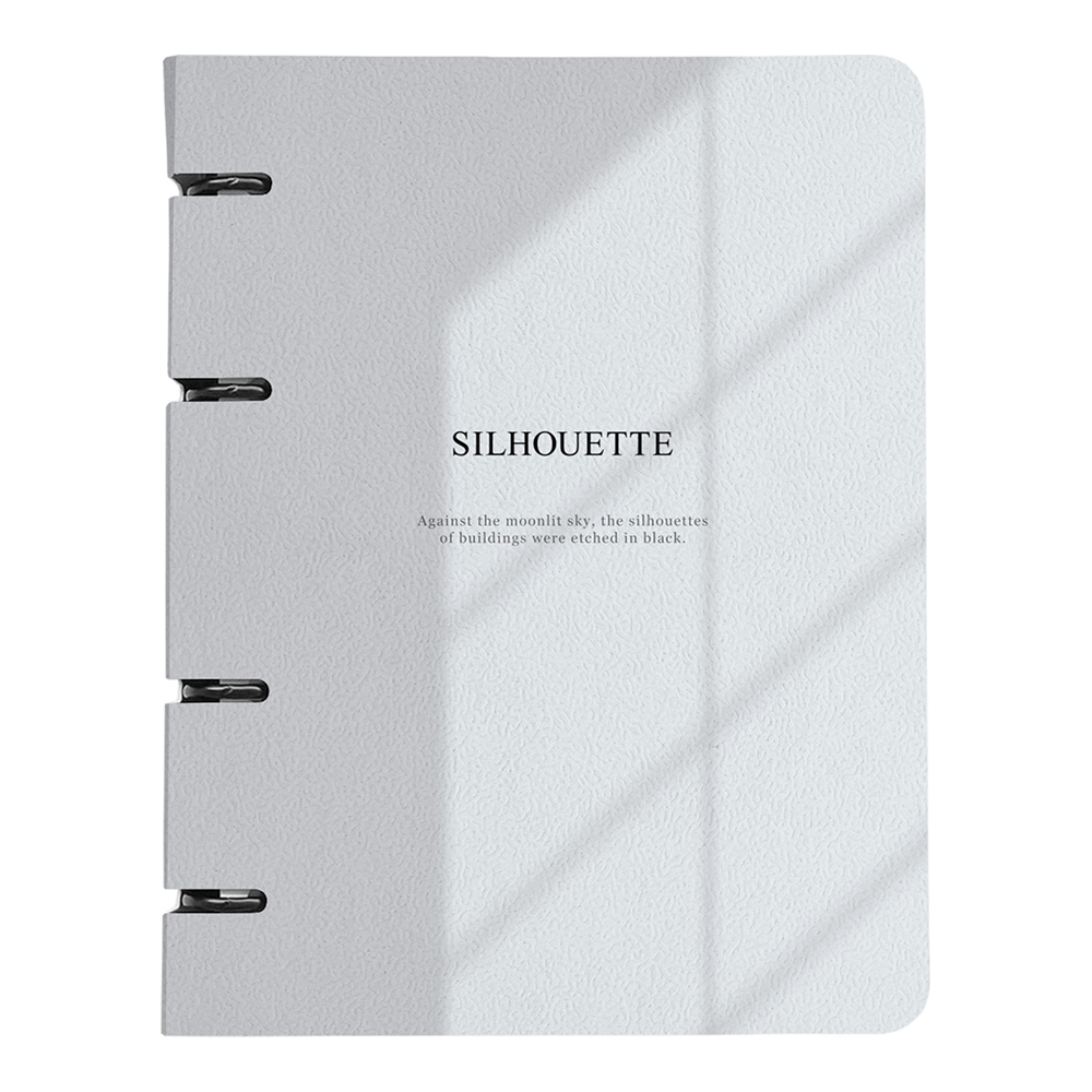 Тетрадь "Shadow", A5, 120 листов, клетка, на кольцах, серый