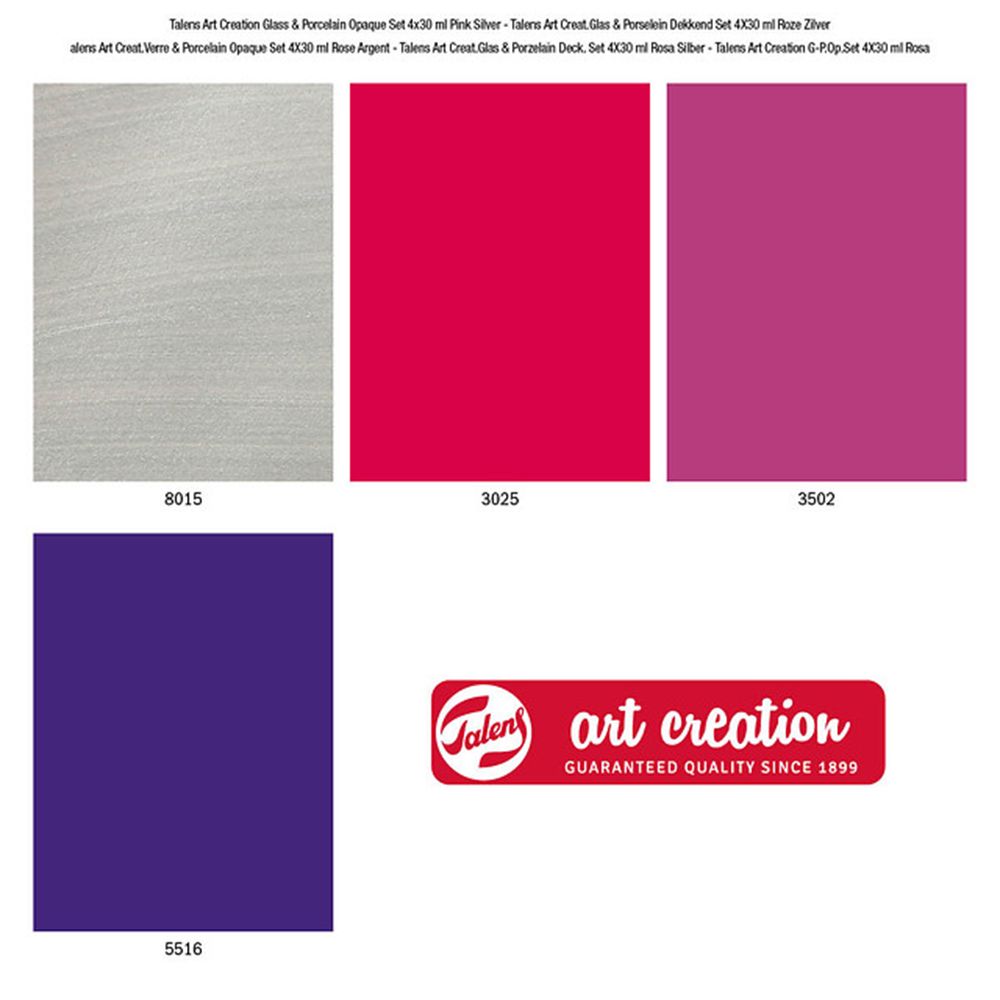 Набор красок декоративных "GLASS&PORCELAIN OPAQUE", 4 цвета, 30 мл