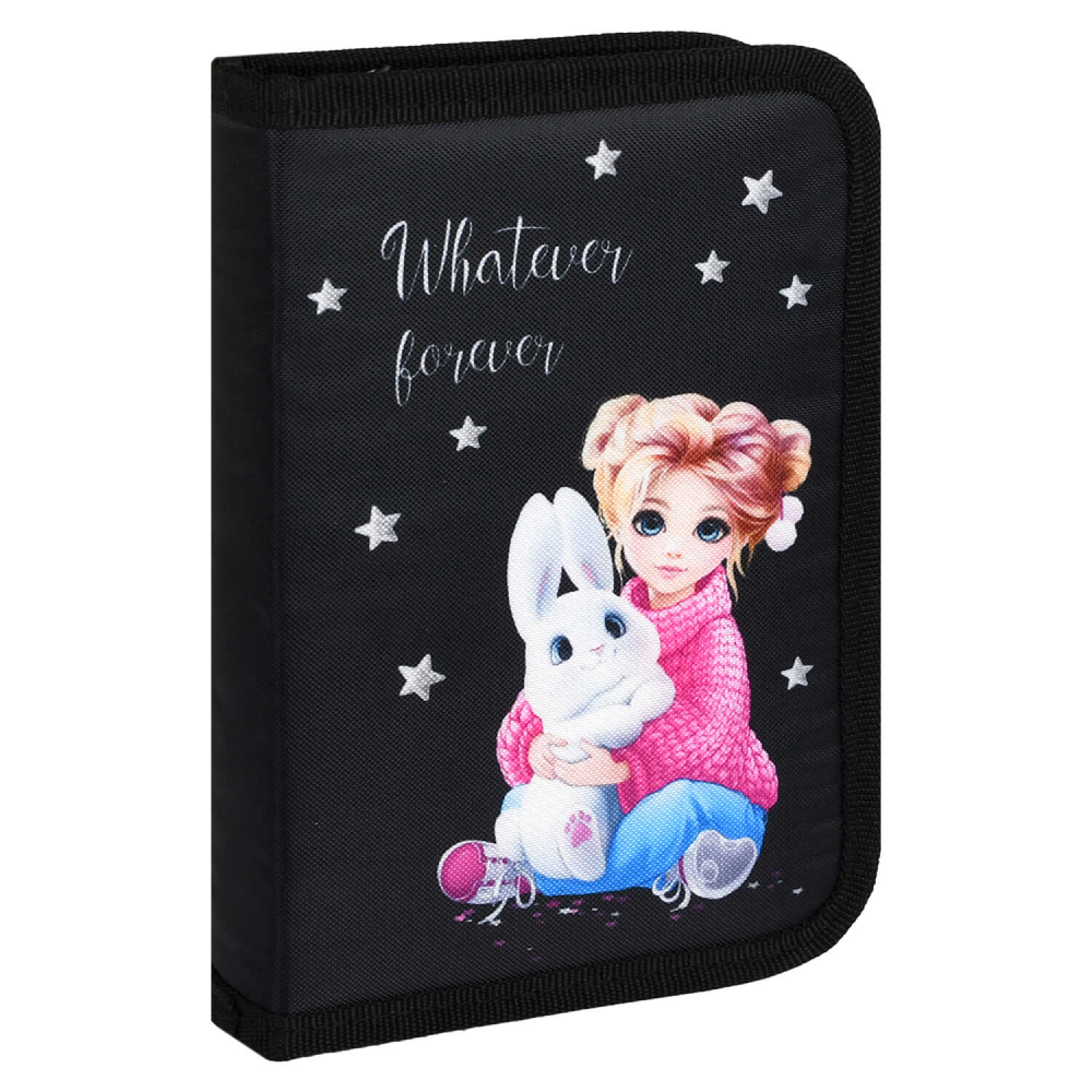 Пенал-книжка "Девочка и зайка", 1 отделение