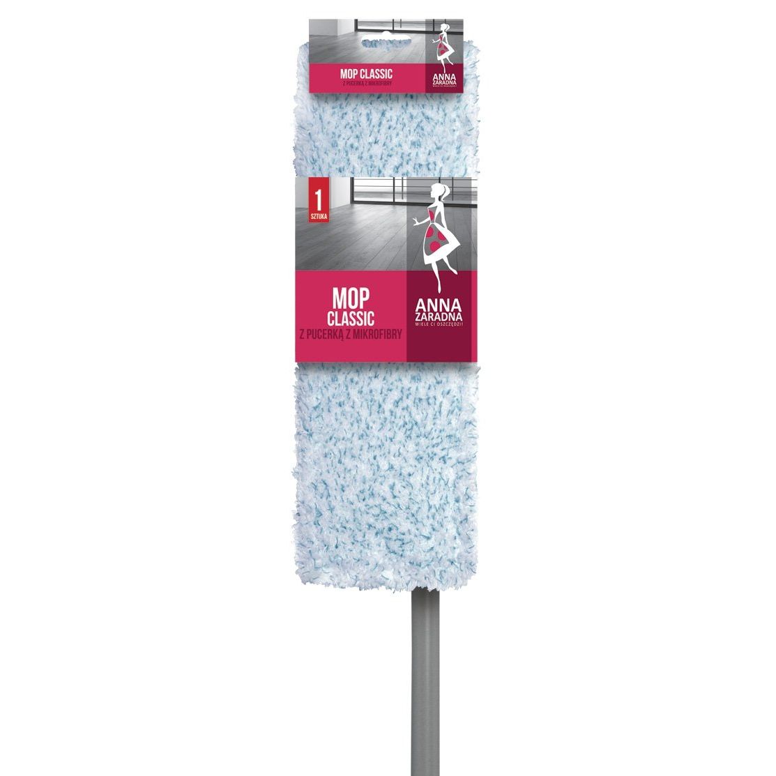Швабра плоская "Anna Zaradna Classic" (держатель, насадка 40 см)