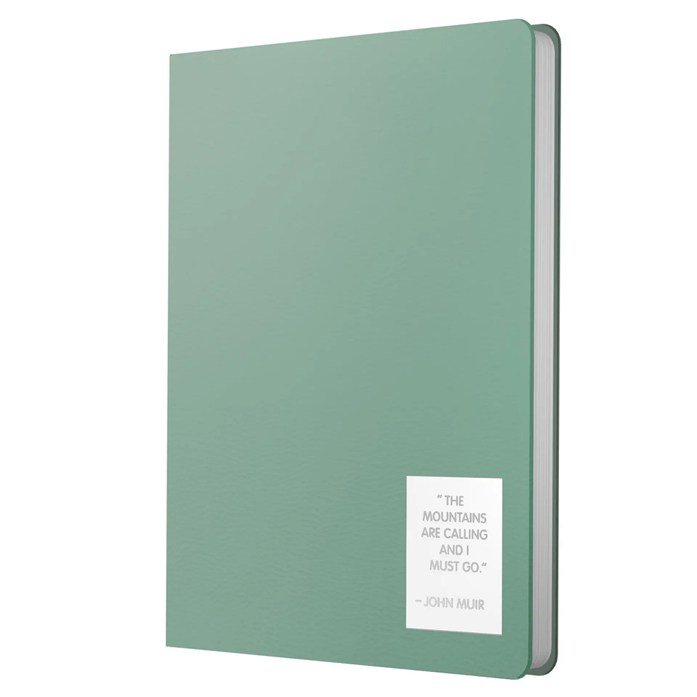 Ежедневник недатированный "Nuances. Эвкалипт", A5, 152 листа, зеленый