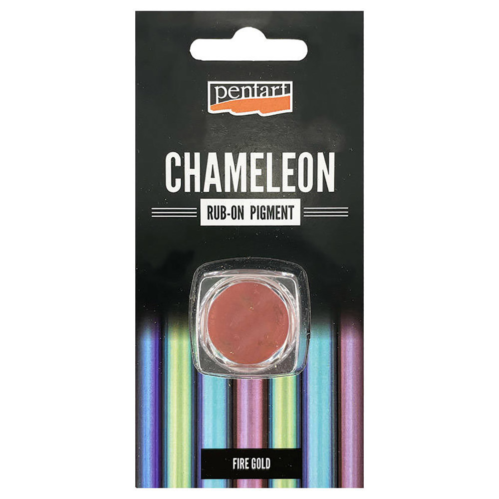 Пигментная пудра "Pentart" с эффектом хамелеона, 0,5 г, огненное золото