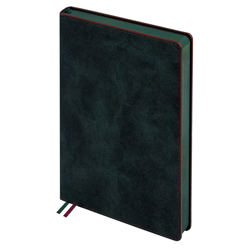 Ежедневник полудатированный "Тиволи Делавэ", А5, 384 страницы, зелёный - 4