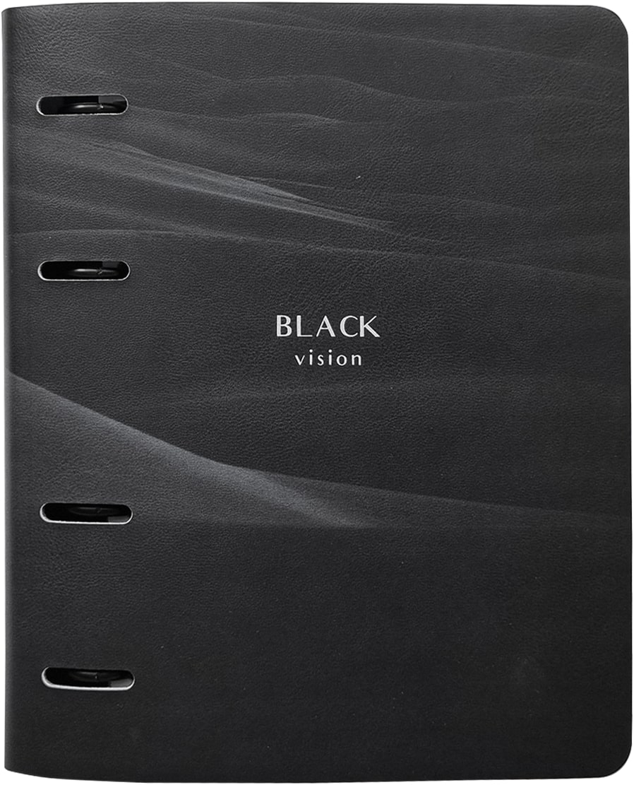 Тетрадь на кольцах  "Monochrome песок", B5, 120 листов, клетка, черный