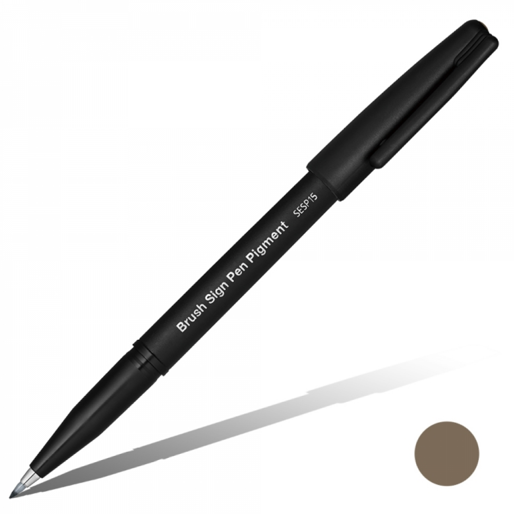 Маркер-кисть "Brush Sign Pen Pigment", сепия
