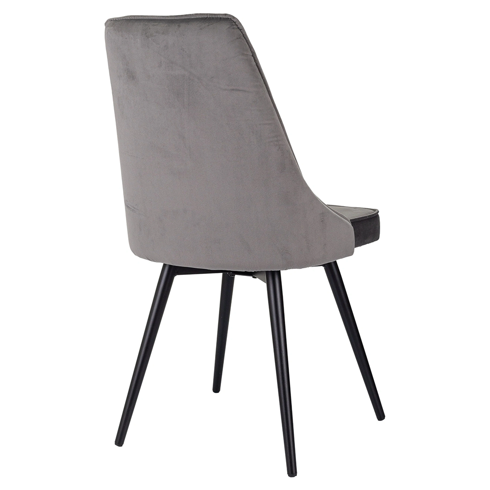 Стул Бюрократ "CH-K4_SP_2" ткань, темно-серый, металл, комплект 2 штуки, с поворотным механизмом - 6