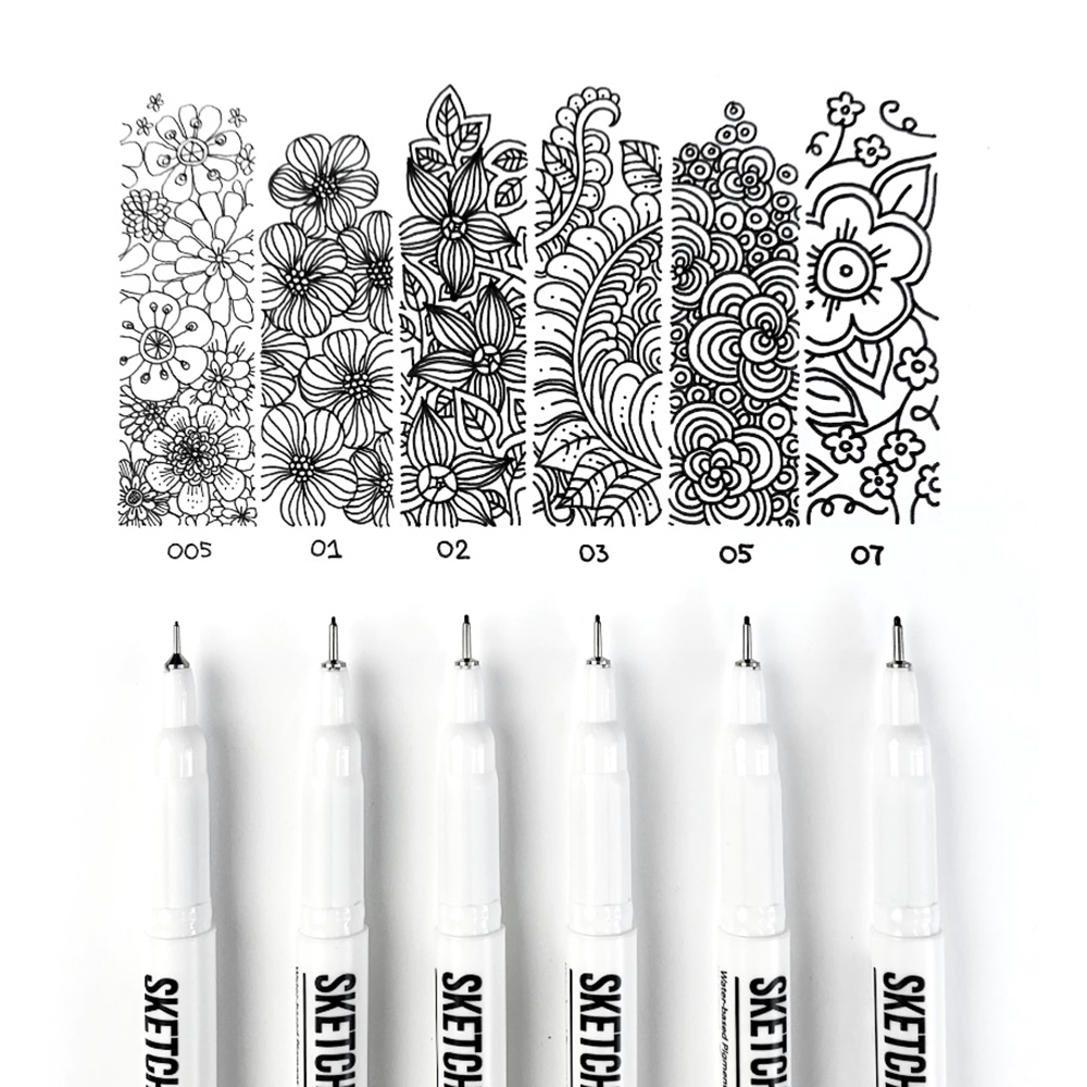 Ручка капиллярная "Sketchmarker", 0.5 мм, черный - 9