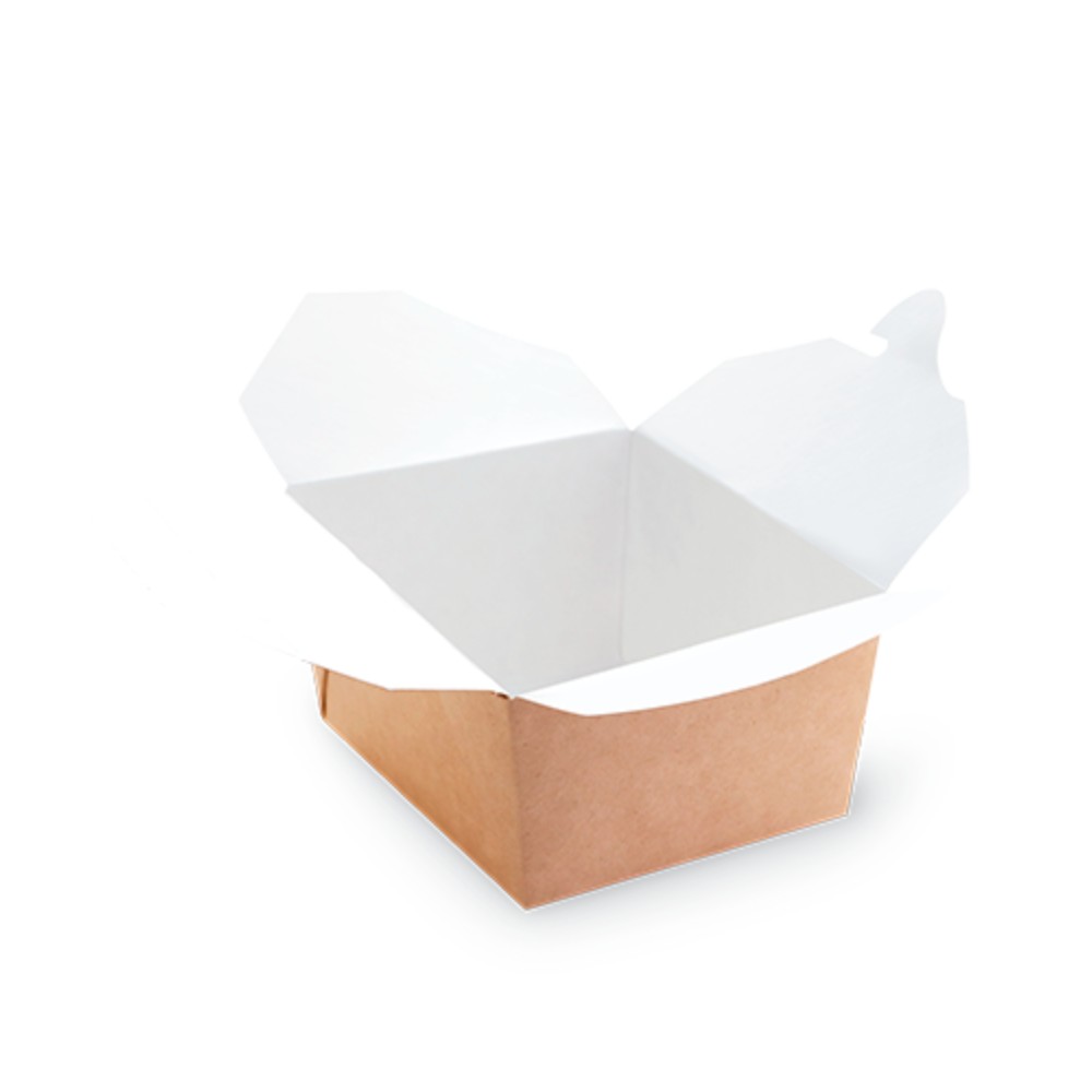 Контейнер бумажный 600 мл, 130/113х105/90х64, 50 шт/упак, крафт