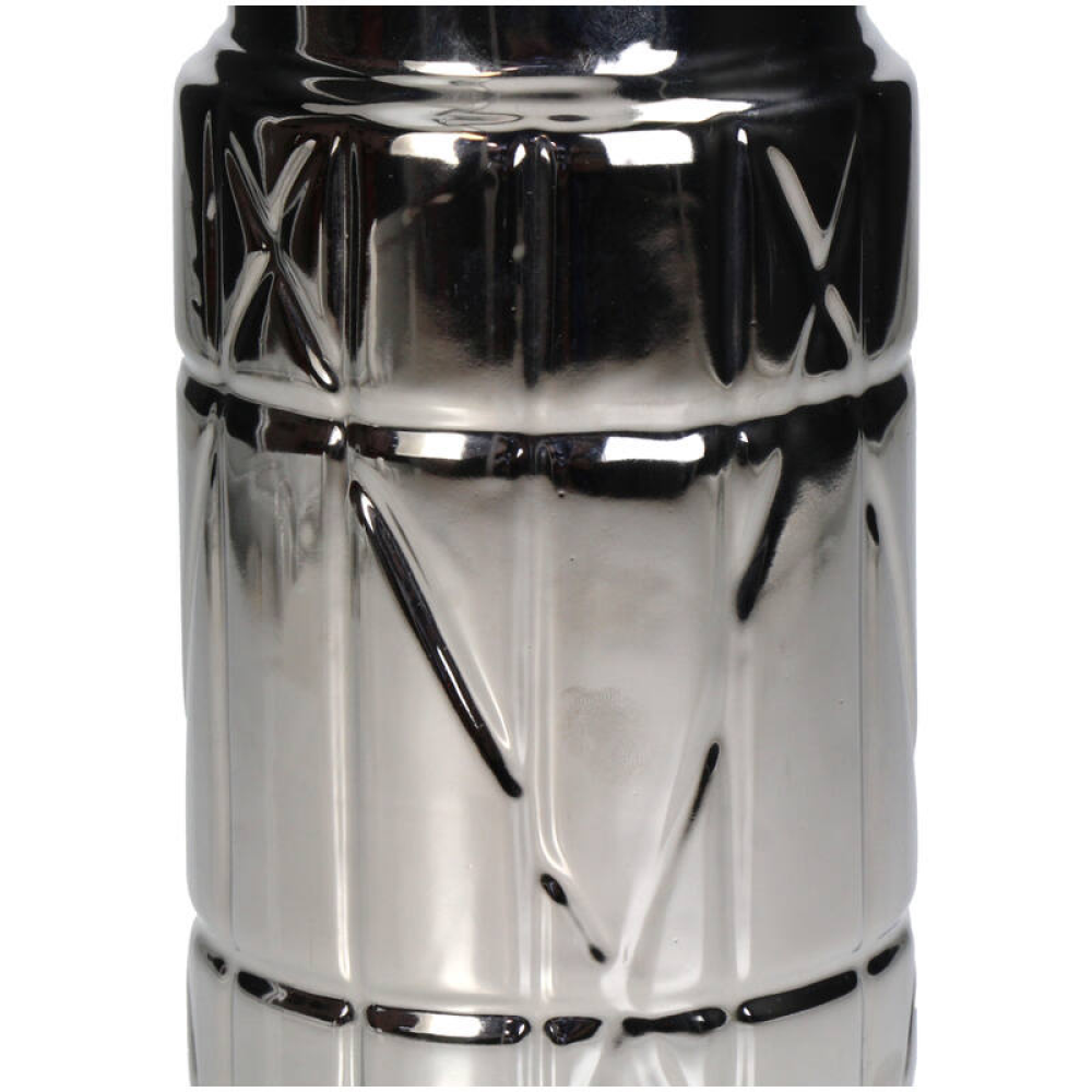 Ваза "Lipstick", фаянс, розовый, серебристый - 3