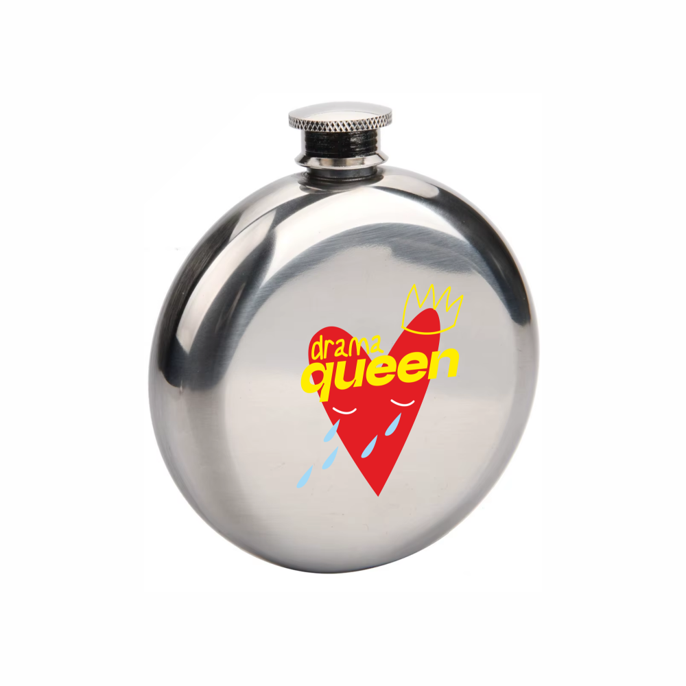 Фляжка круглая "Drama Queen", 295 мл