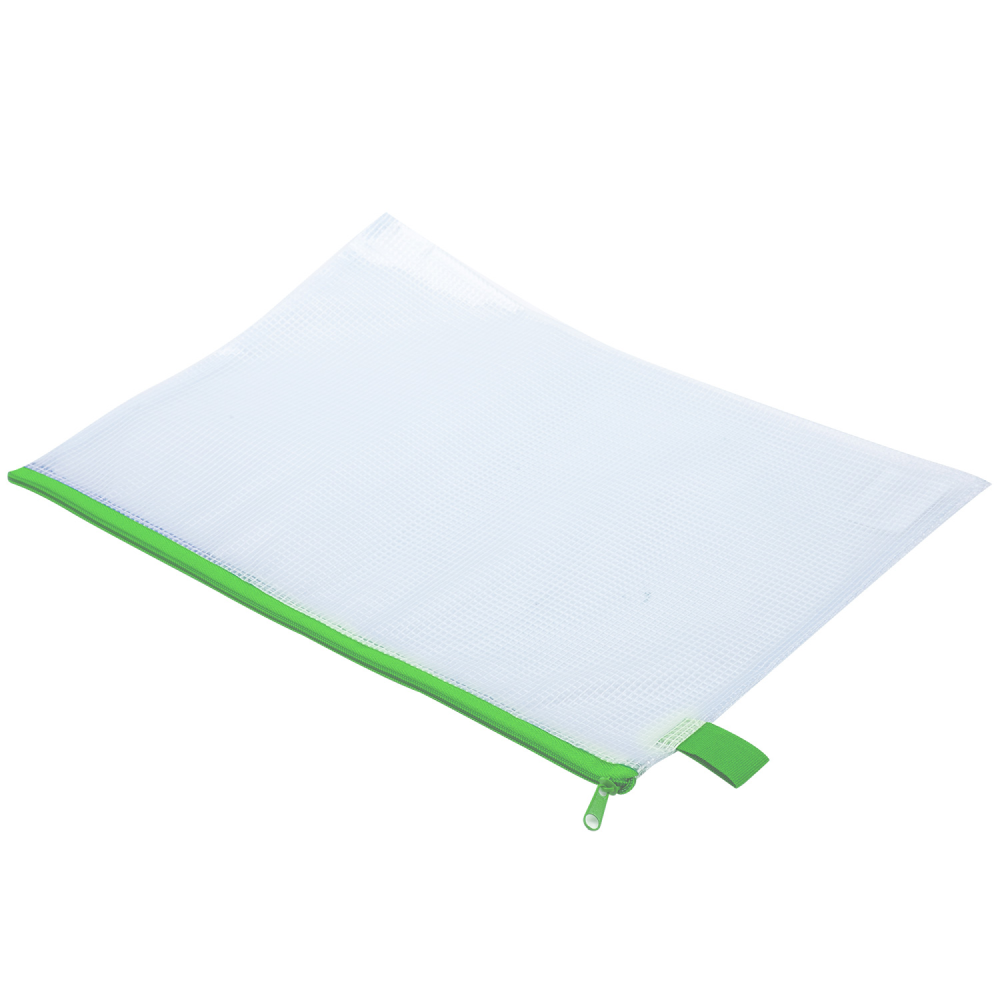 Папка конверт на молнии "Deli", А4, прозрачный - 3