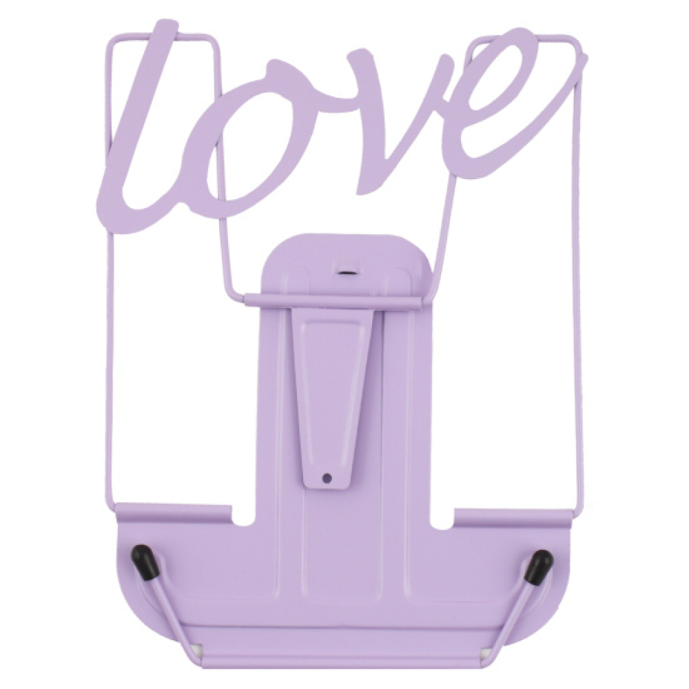 Подставка для книг "Love", металл, ассорти