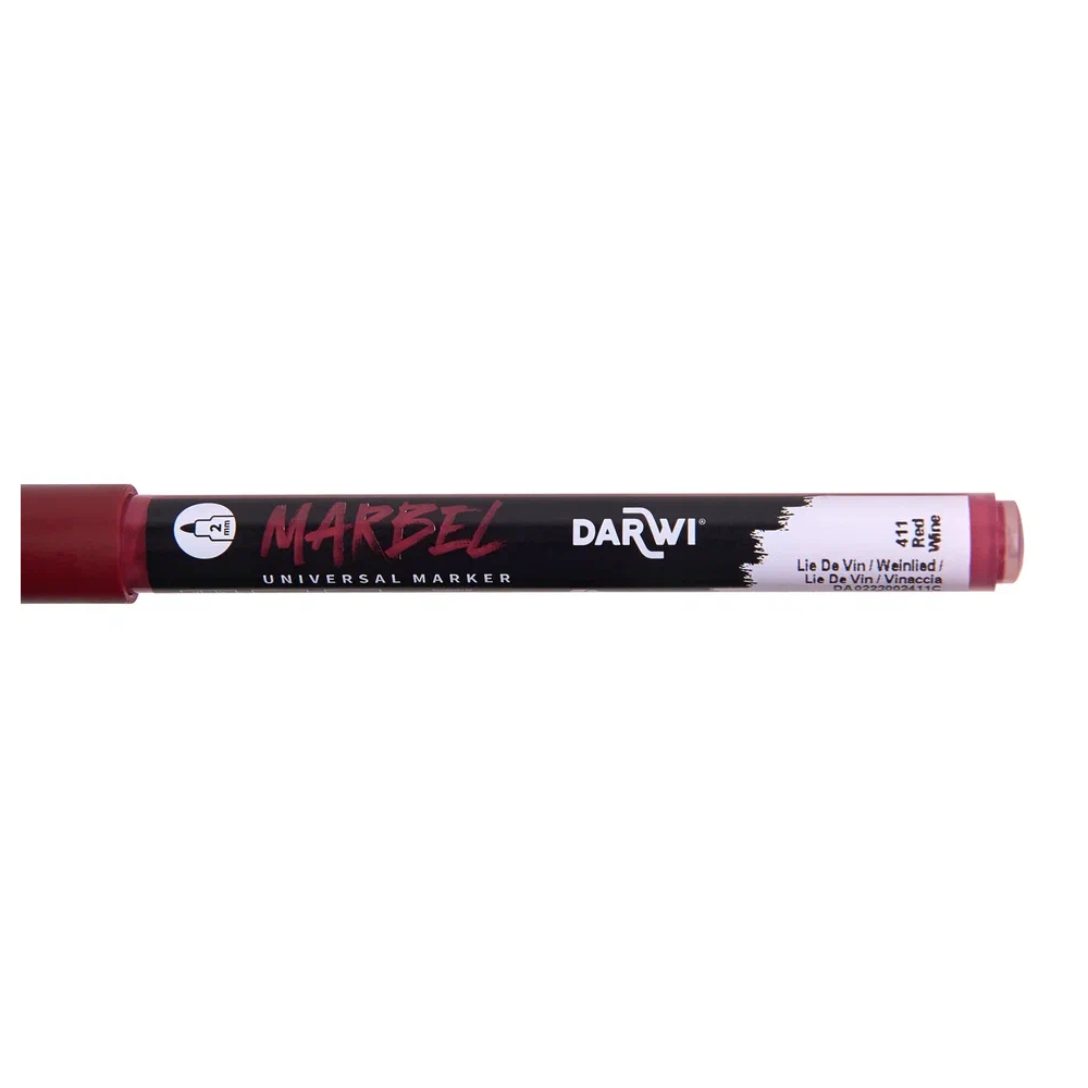 Маркер акриловый "Darwi.Marbel" 411, винный