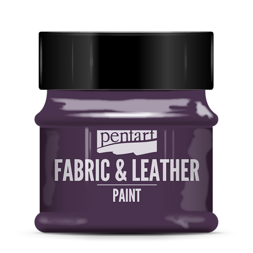 Краска для текстиля "Pentart Fabric & Leather paint", 50 мл, фиолетовый