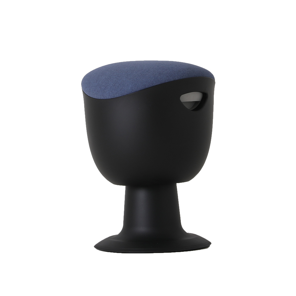 Стул для активного сиденья "Tulip", пластик, черный, синий - 3