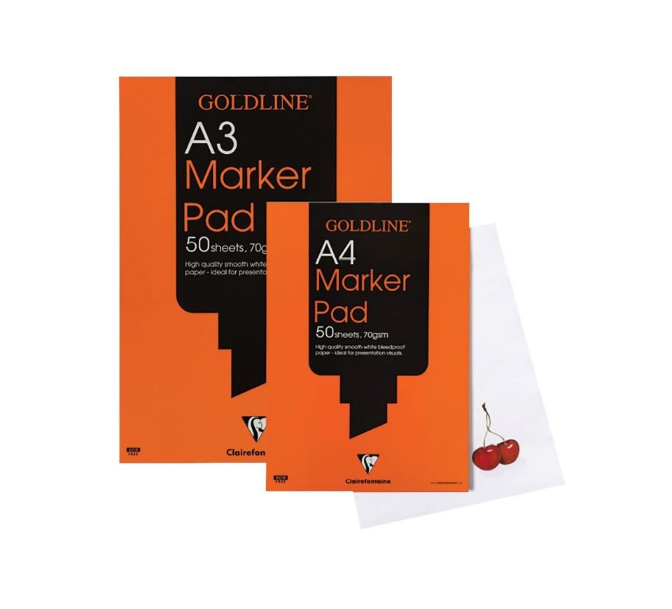 Блок бумаги для маркеров "MARKER PAD", А4, 70 г/м2, 50 листов