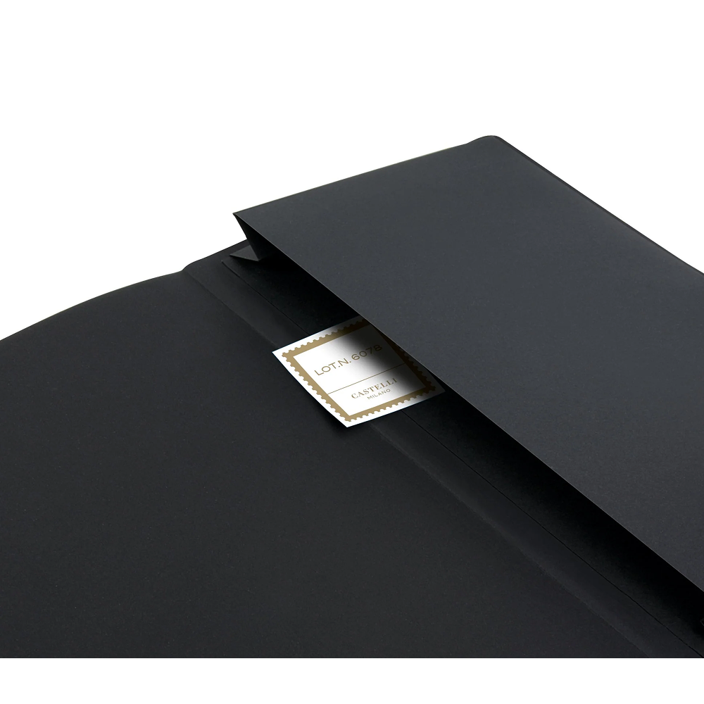 Блокнот Castelli Milano "Roman Gold", А5, 96 листов, линейка, черный, золотой - 6