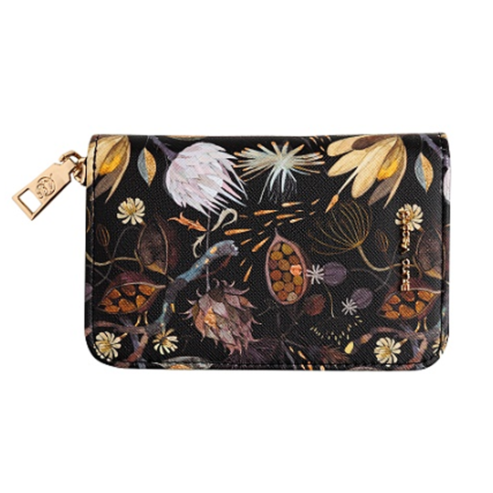 Кошелек "Flora. Ночные цветы", черный