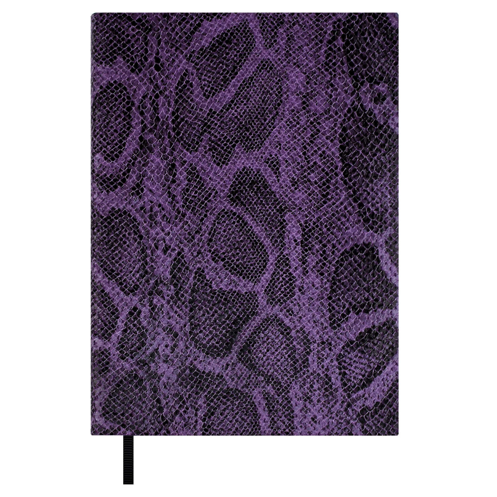 Ежедневник недатированный "Питон", А6+, 320 страниц, линейка, фиолетовый