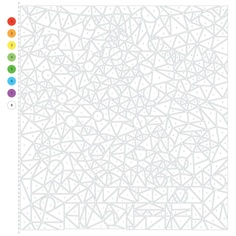 Раскраска "Coloristic Цветовой квест по номерам", Макарова Д. - 7