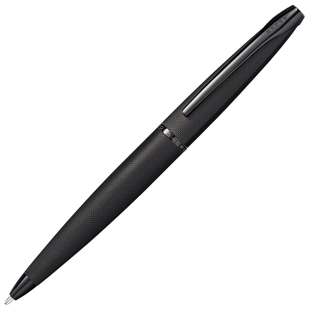 Ручка шариковая автоматическая "Cross ATX Brushed Black", 0.7 мм, черный, стерж. черный