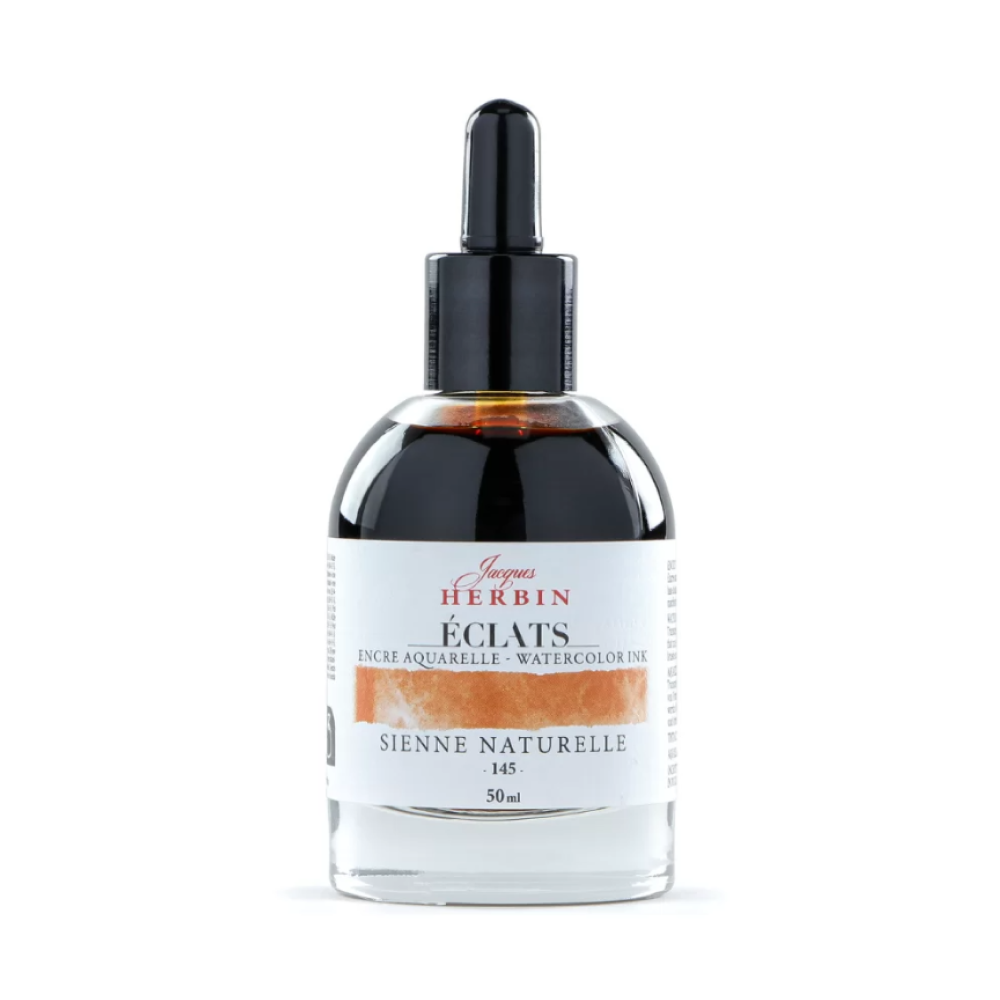 Чернила акварельные "Herbin. Eclats", сиена натуральная, 50 мл.