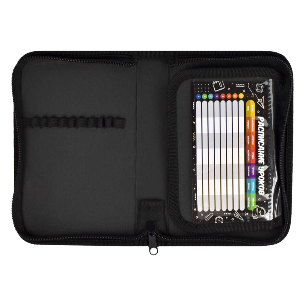 Пенал "Девушка с пандой" 1 отделение, разноцветный - 3