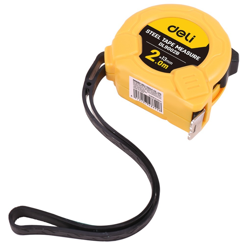Рулетка Deli YS EDL9002B, 2 м х 13 мм, желтый, черный - 4